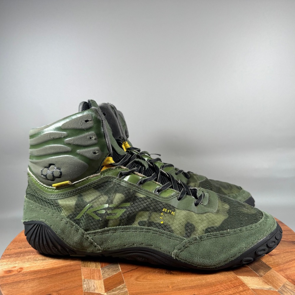 RUDIS KS Turbine Wrestling Shoes Mens 10.5 Olive Green Camo KSNC1000-AMO-10.5